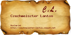 Czechmeiszter Lantos névjegykártya